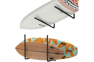 Paddleboard and Surfboard Storage Rack, 3 in 1 Overhead Garage Ceiling Storage Rack & Kayak Rack Wall Mount Organization & Ad