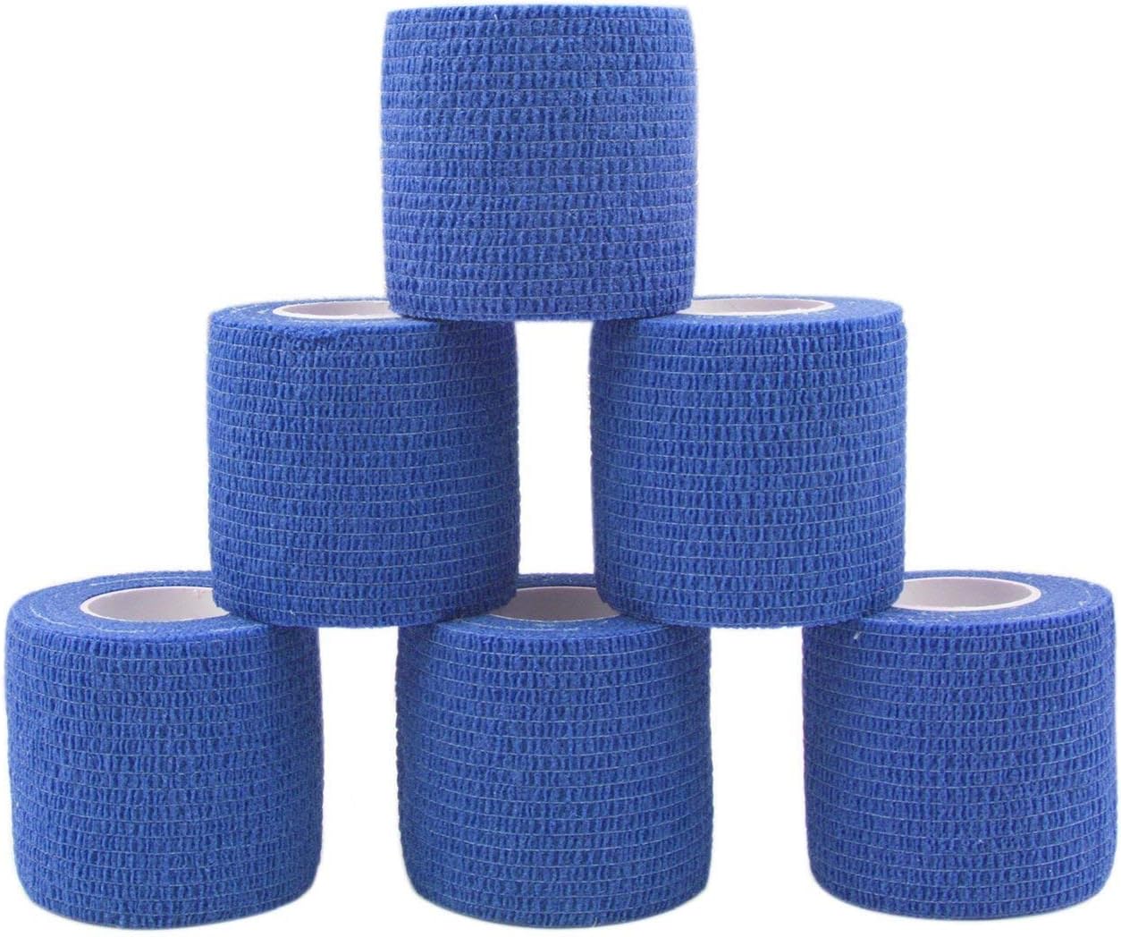 Nature Therapy First Step Cohesive Bandage 5cm x 4.5m (Blue, Box of 6), 4.5 m (Pack of 6)