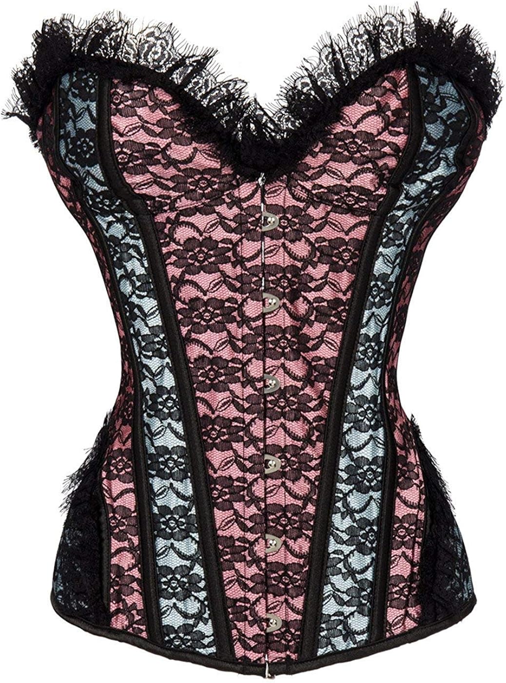 Ladies Young Fashion Corsets Retro Lace Elegant Mixed Colors