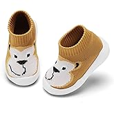 Engtoy Baby Shoes & Socks - Non-Slip Breathable Infant Slippers with Soft Rubber Sole - Boys & Girls Slip On Sneakers