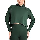 YITTY Active Women's UltraLuxe Cropped Hoodie – Soft Long Sleeve Sweatshirt, Lightweight (Activewear & Loungewear)
