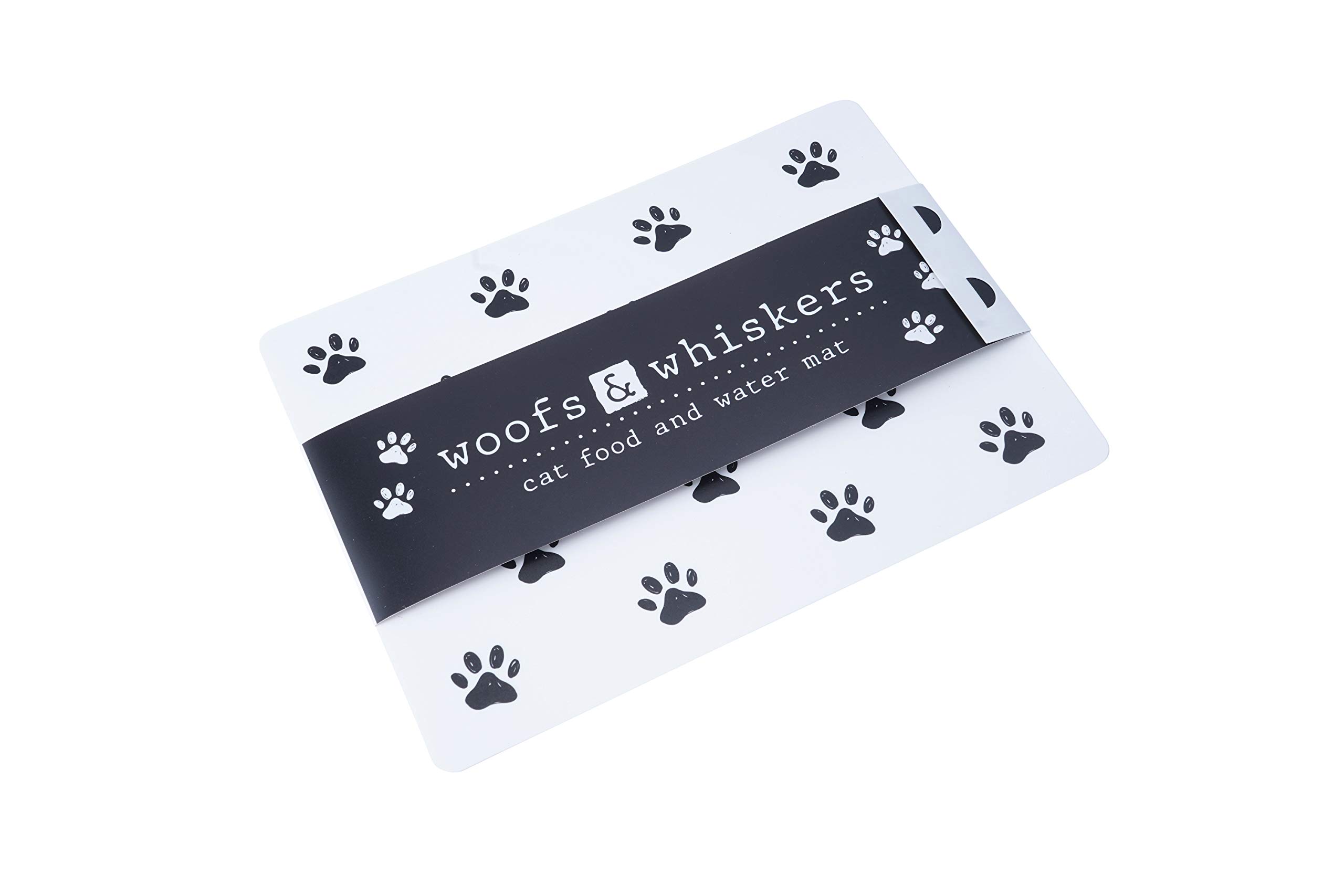 CGB Giftware | Cat Food and Water Mat | Placemat | Pet | Feeding Time | Woofs & Whiskers Range | GB04416
