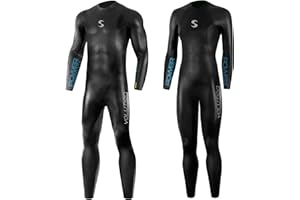 Synergy Triathlon Wetsuit 3/2mm - Volution Full Sleeve Smoothskin Neoprene for Open Water Swimming
