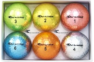 Chromax Metallic M5 Colored Golf Balls (Pack of 6)