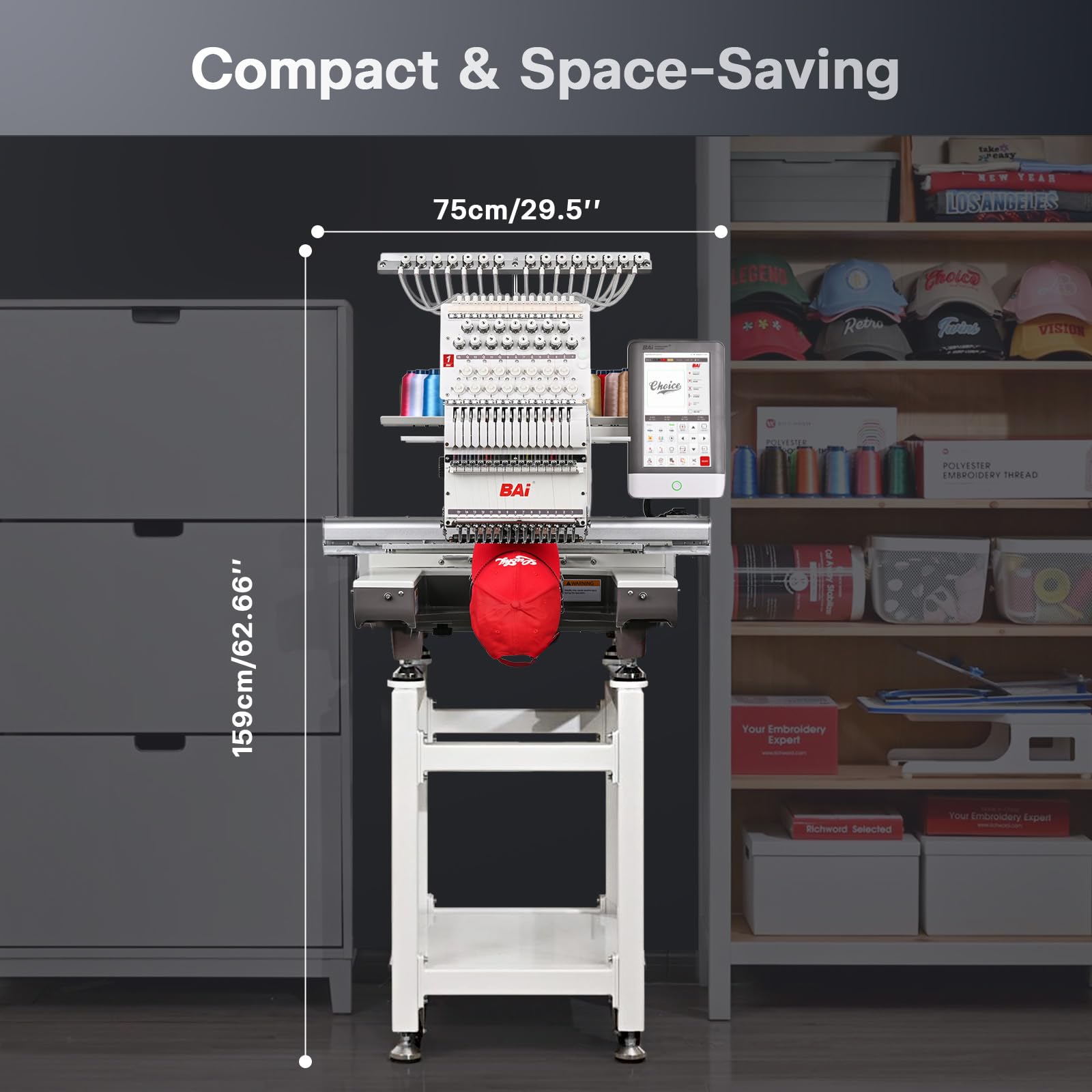 BAi The Mirror Embroidery Machine 15 Needles 20x14