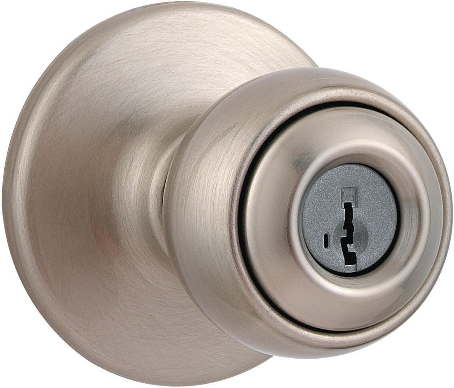 Kwikset 94002842 Polo Keyed Entry Knob Featuring SmartKey Security in