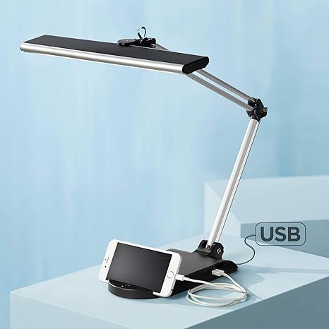 black desk lamp with usb port