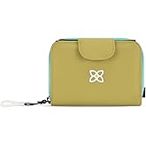 Sherpani Barcelona, Small Nylon Bifold Zipper Pocket Wallet for Women, Travel Bag, RFID Protection
