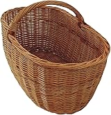 Linea Garden Friend Wicker Log Basket Brown 65x42x43cm view 4