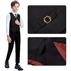Laimi Duo Boys Suits Toddler Kids Black Suit for
