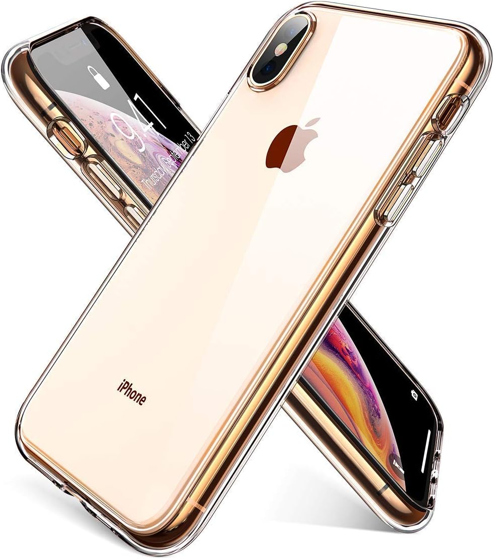 Crystal Clear iPhone Xs Max Case, Kaseberry Soft & Flexible TPU UltraThin Cover with