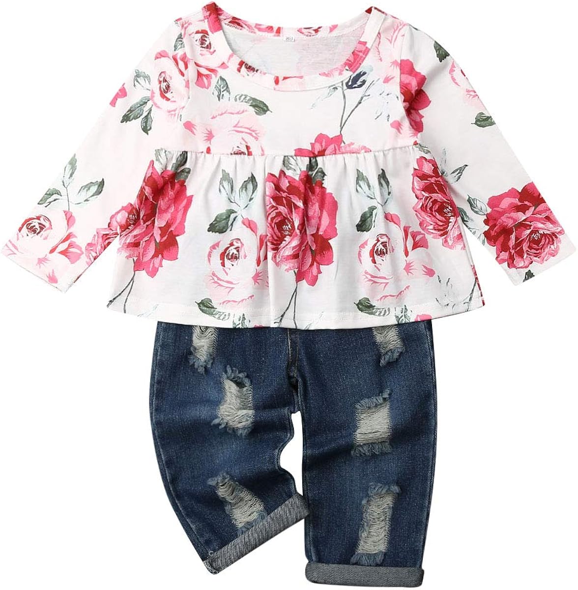 baby girl ripped jeans