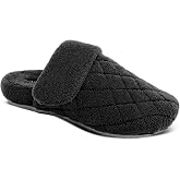 Aetrex Women's Maya Orthopedic Cozy Closed Toe Slippers for Women &ndash; Fuzzy bedroom slippers with Arch Support, Adjustable Fit &amp; Memory Foam Comfort - Supportive slippers with arch support for women.