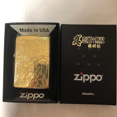 Amazon Co Jp No 001真 恋姫無双 萌将伝 鳳統 Zippo Gold Limited アニメ ジッポー ライター 恋姫 77個 限定 ホビー 通販