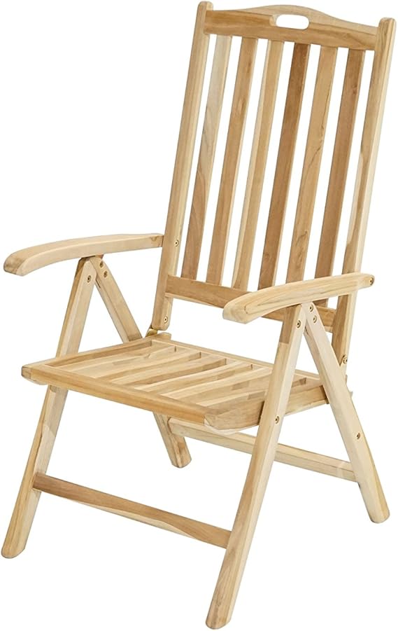 Amazon De Ploss Klappsessel Ohio Eco Teakholz Sessel Mit Svlk Zertifikat Terrassensessel Klappbar Holz Gartenstuhl Braun Gartensessel Mit Lehne 5 Fach Verstellbar Balkonsessel Mit Tragegriff