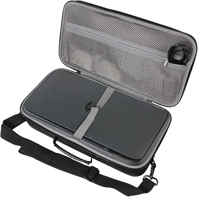 co2CREA Hard Travel Case for HP OfficeJet 200 Mobile Printer - Black EVA