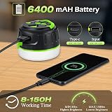 Lanktoo Rechargeable Camping Lantern with Remote Control USB C 5 Modes IP65 view 2
