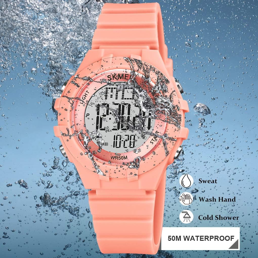 CakCity Kids Digital Sport Waterproof Watch for Girls Boys Kid Sports Outdoor LED Electrical Watches with Luminous Alarm Stopwatch Child Wristwatch Ages 3-21: Watches