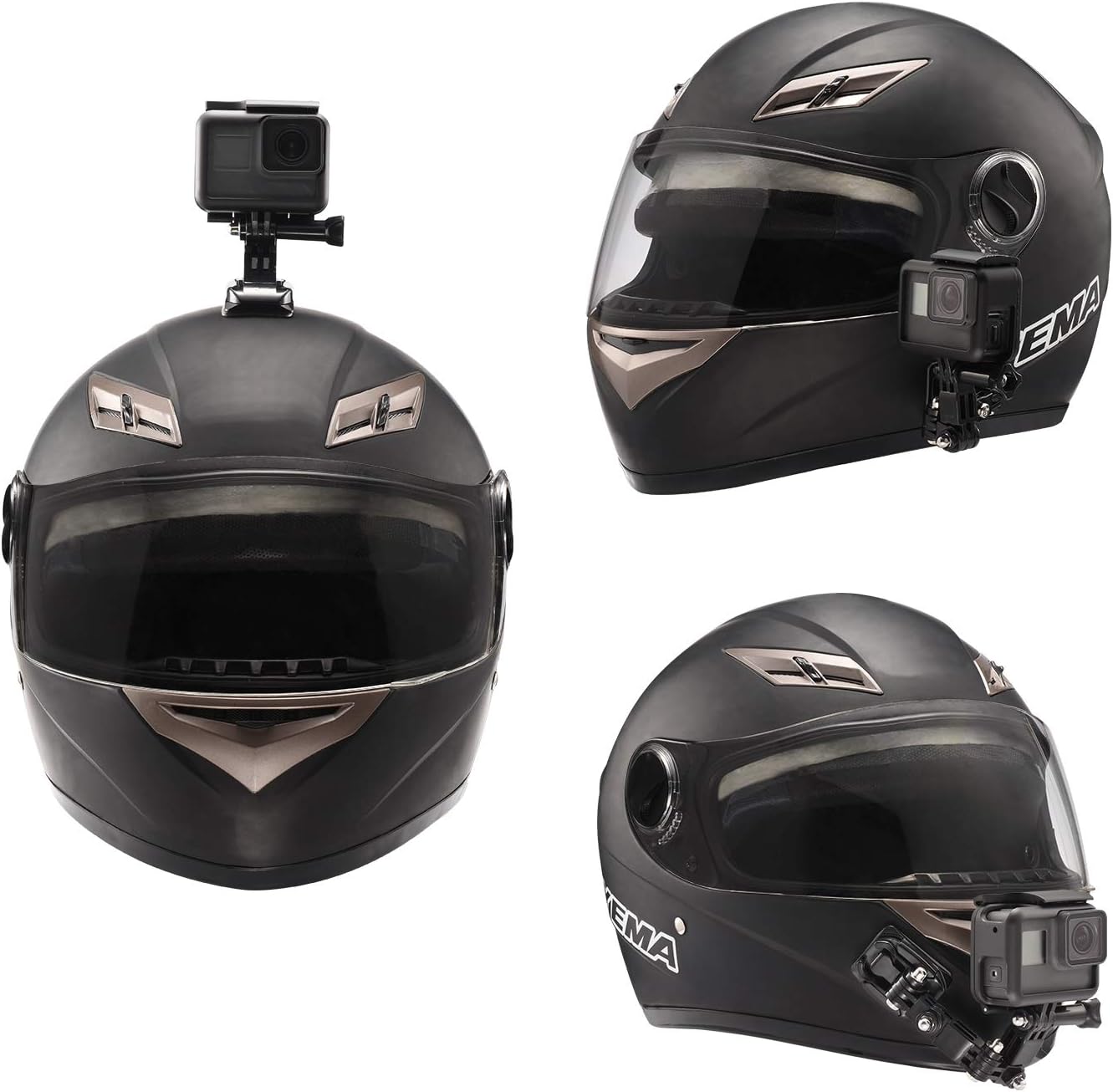 Lupholue Motorcycle Helmet Chin Swivel 3 Way Pivots Rotation Mount Kit for GoPro Hero 13, 12, 11, 10, 9, 8, 7, (2018) 6 - Image 3