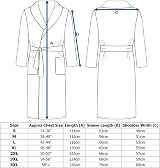 Adore Home Mens 100% Cotton Bathrobe Duck Egg XXL Shawl Collar view 4