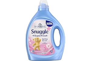 Snuggle Liquid Fabric Softener, SuperFresh Spring Burst, Eliminates Tough Odors, 150 Loads (Packaging May Vary), blue, 75 Fl 