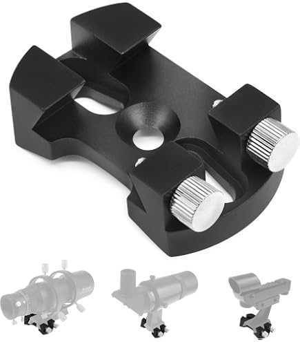 Monture Queue D'Aronde Pour Chercheur Télescope | Compatible Celestron, Meade, Orion | Alliage Aluminium | Installation Facile