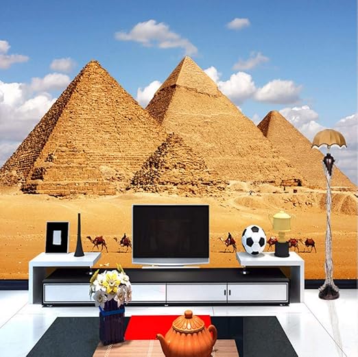 Hbbhbb Custom Mural Wallpaper Clásico Pirámide Egipcia Decoración De La