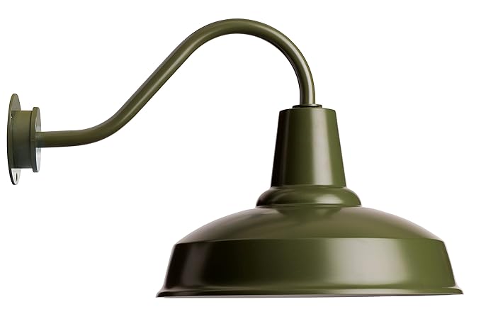 Eleanor Home Picco Barn Lamp Aluminium 60 W Army Amazon Co Uk