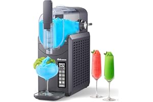 RELEXNOW Slushie Machine for Home – 6 Preset Programs, Soft Serve Frappés, Milkshakes, Margaritas & Frozen Drinks, No Ice Needed, Auto-Clean, LED Display, Quiet Operation, 88oz Capacity