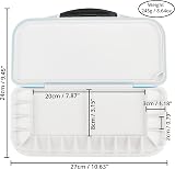 Belle Vous 18 Well Folding Paint Palette - Blue Travel Artist Tray view 2