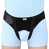 Hernia Belt for Men Hernia Support Truss for Single/Double Inguinal or Sports Hernia, Adjustable Waist Strap with 2 Removable