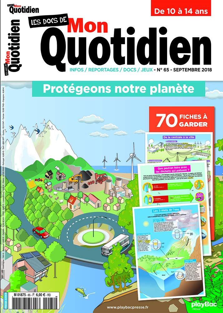 Amazon Fr Les Docs De Mon Quotidien N 65 Protegeons Notre Planete Playbac Presse Livres