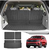 Cargo Mat for 2018-2024 Ford Expedition/Lincoln Navigator (Not Max or L) | Trunk Mat &amp; Backrest Mat Set, Rear Seat Back Cover Cargo Liner Only for 18-24 Expedition/Navigator Accessories