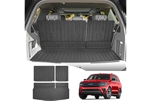 JTYZSM Trunk Mat & Backrest Mat for 2018-2024 Ford Expedition/Lincoln Navigator Cargo Mat(Not for Max or L Models), Rear Seat Back Cover Cargo Liner Only for 18-24 Expedition/Navigator Accessories