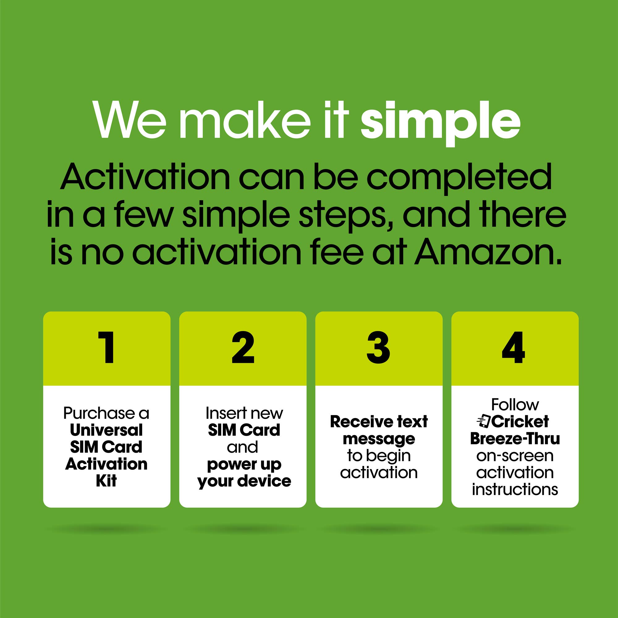 Cricket Wireless Prepaid Universal SIM Card Kit Buy Online in UAE