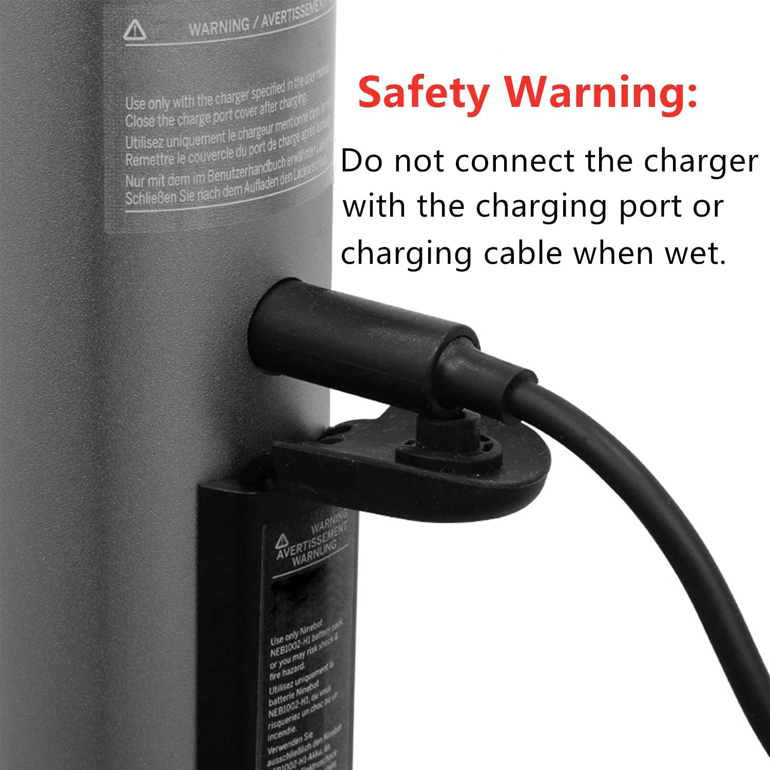 Segway-Ninebot Segway Ninebot Battery Charger for ES2/ES4/E22/ES1L Electric Kick Scooter, 42V 1.7A Power Supply Cord, Multiple Security Protection, UL& CE Certified, Black