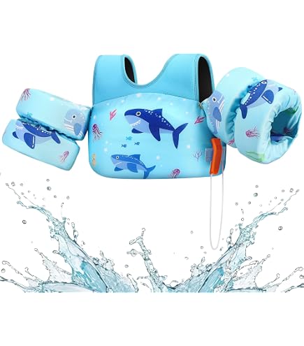 thumbnail image 2 of KIDSco Swim Vest For Toddlers 30-50 Lbs - Adjustable Puddle Jumper With Shoulder Straps 2 of 14