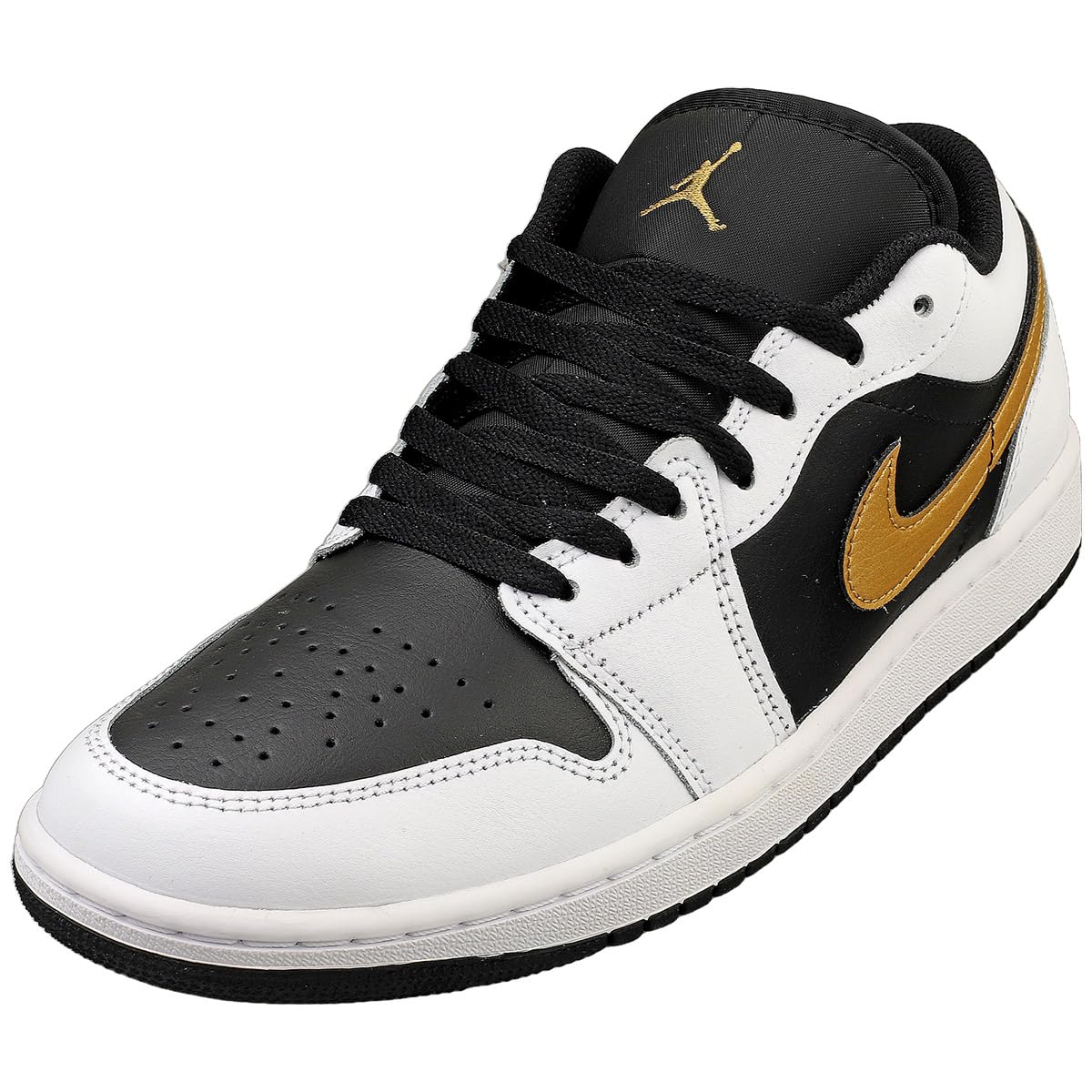 nike gold black white