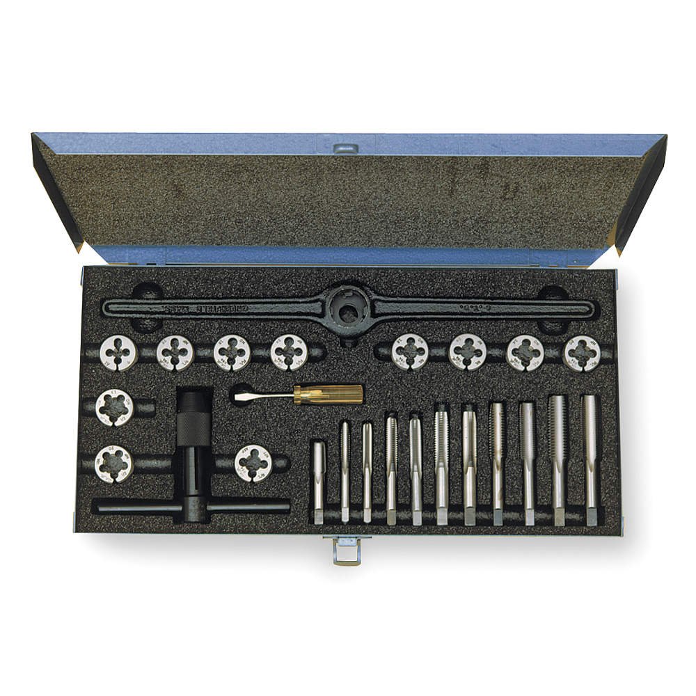 Tap and Die Set, 24 pc, High Speed Steel