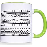 Funny Mugs A Novelty Ceramic Coffee Mug with a Hidden Message,Gift for Work Bestie,Friends, Family, Ceramic Cup,A Humorous and Unique Gift for Coffee Lovers(11 OZ Green)