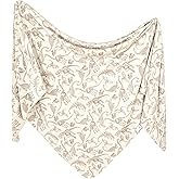 Copper Pearl Baby Swaddle Blanket - Premium Knit Baby Blanket, Large Soft Stretchy Receiving Blankets for Baby Boy and Girl, Swaddles for Newborn, Infant, and Toddler (Jurassic Park Fossils)