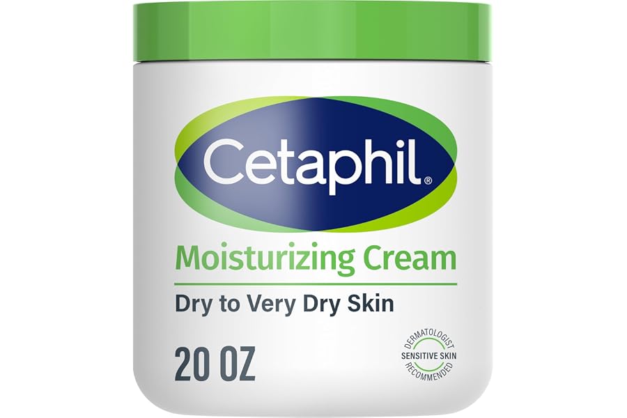 Cetaphil Face & Body Moisturizer, Hydrating Moisturizing Cream for Dry to Very Dry, Sensitive Skin, NEW 20 oz, Fragrance Free, Non-Comedogenic, Non-Greasy (Packaging May Vary)