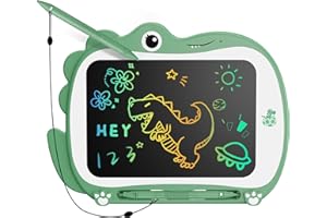 Genialba 8.5 Inch Dinosaur LCD Drawing Tablet Writing Board Toddler Toy Educational Toys Birthday Christmas Gifts Toys for 3 4 5 6 Years Old Boys and Girls (Green)