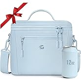 GLORIEROO Insulated Lunch Box Bag Women - Waterproof Leakproof Lightweight Reusable Cooler for Work Picnic