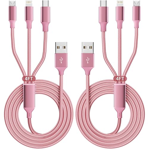 IDISON Multi Charging Cable(2Pack 4FT), in Charging Cable