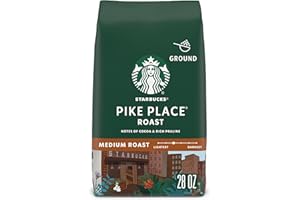 Starbucks Ground Coffee, Medium Roast Hot or Iced Coffee, Pike Place Roast, 28 oz