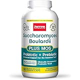 Jarrow Formulas Saccharomyces Boulardii + MOS - 5 Billion Viable Organisms Per Serving - 90 Delayed Release Veggie Caps - Pro