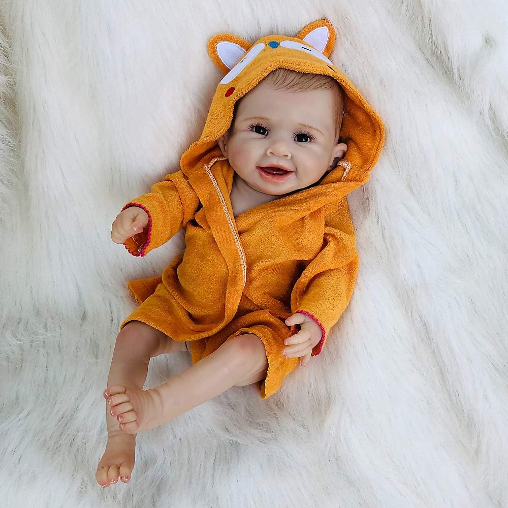 Prezzo Jingya Morbido Silcone Rinascita Bambola 20 Pollici Peluche Giocattoli da Bagno Giocattolo realistici pieni Corpo Morbido slicone Giocattoli con Bella Accappatoio Offerte