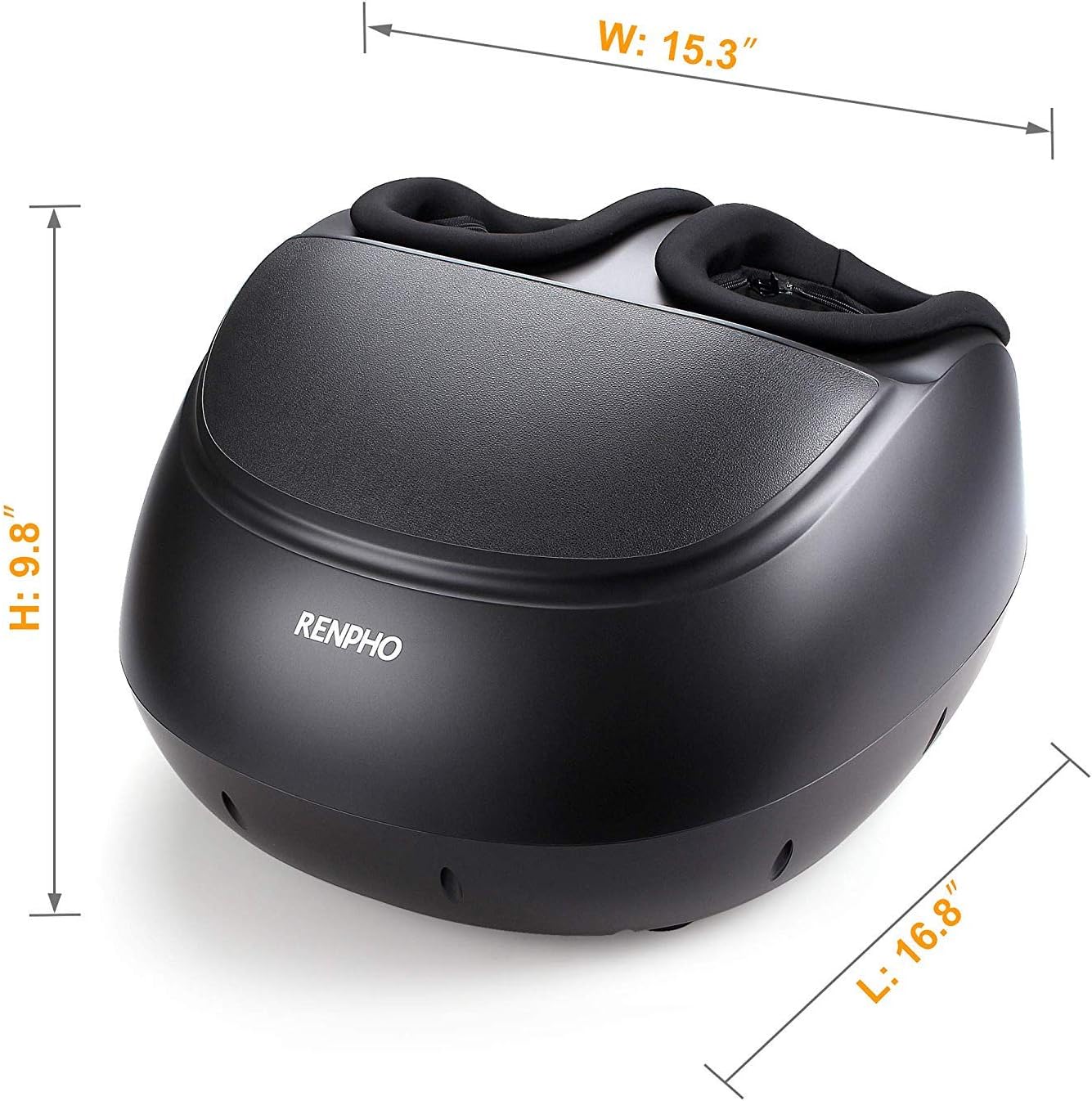 RENPHO Foot Massager Machine with Heat and Remote, Shiatsu Deep Kneading, Multi-Level Settings, Delivers Relief for Tired Muscles and Plantar Fasciitis, Fits feet up to Men Size 12: Health & Personal Care