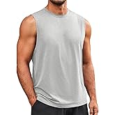 Runcati Mens Sleeveless Tank Tops Workout Athletic Muscle Shirt Casual Summer Beach T Shirts